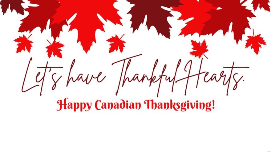 Free Canadian Thanksgiving Greeting Card Background