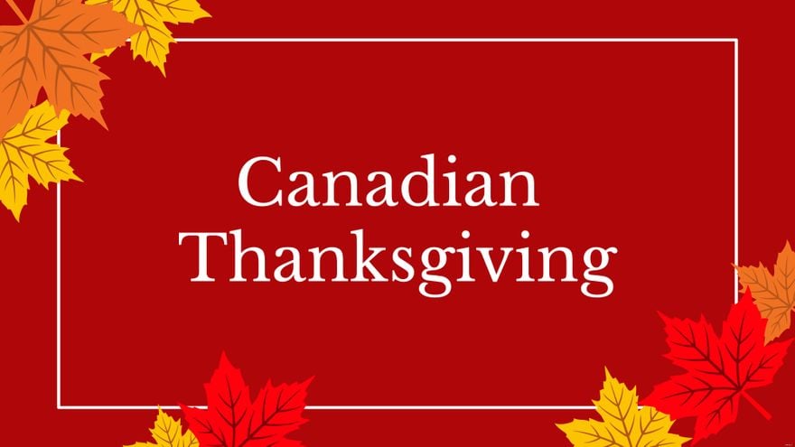 Free Canadian Thanksgiving Background
