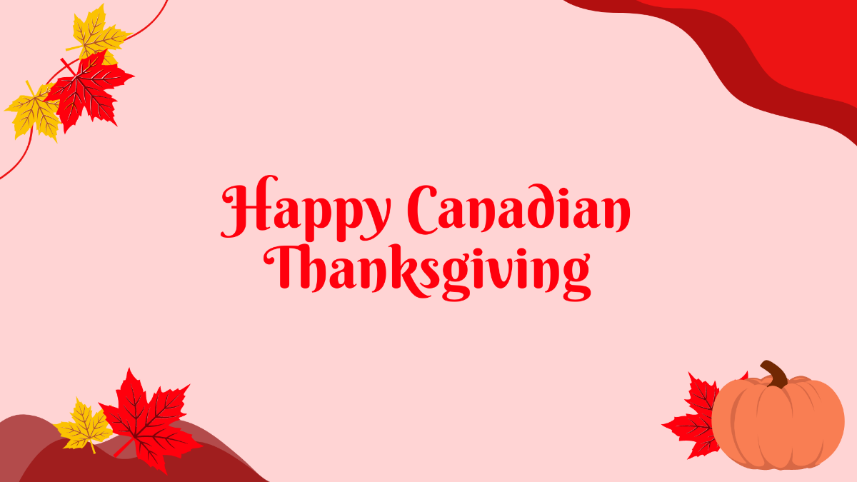 High Resolution Canadian Thanksgiving Background Template