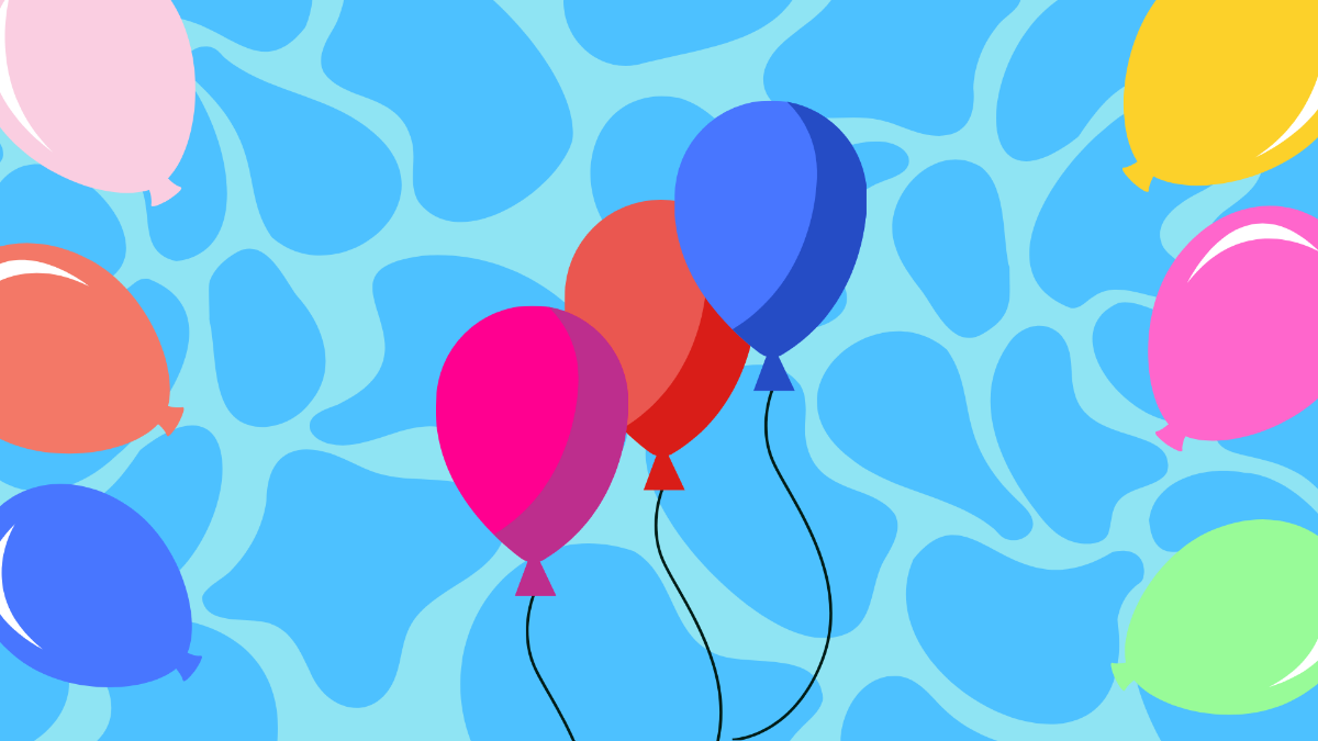Free Water Balloon Background Template