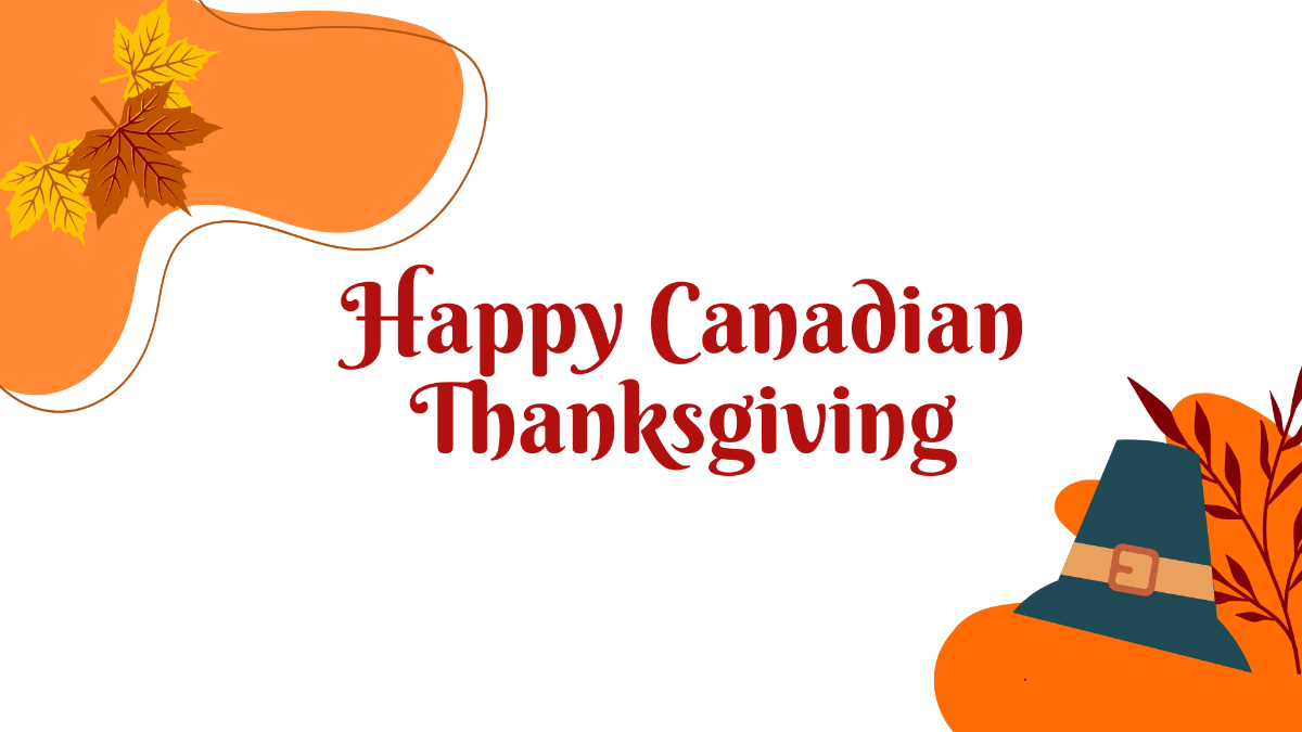 Canadian Thanksgiving Wallpaper Background Template