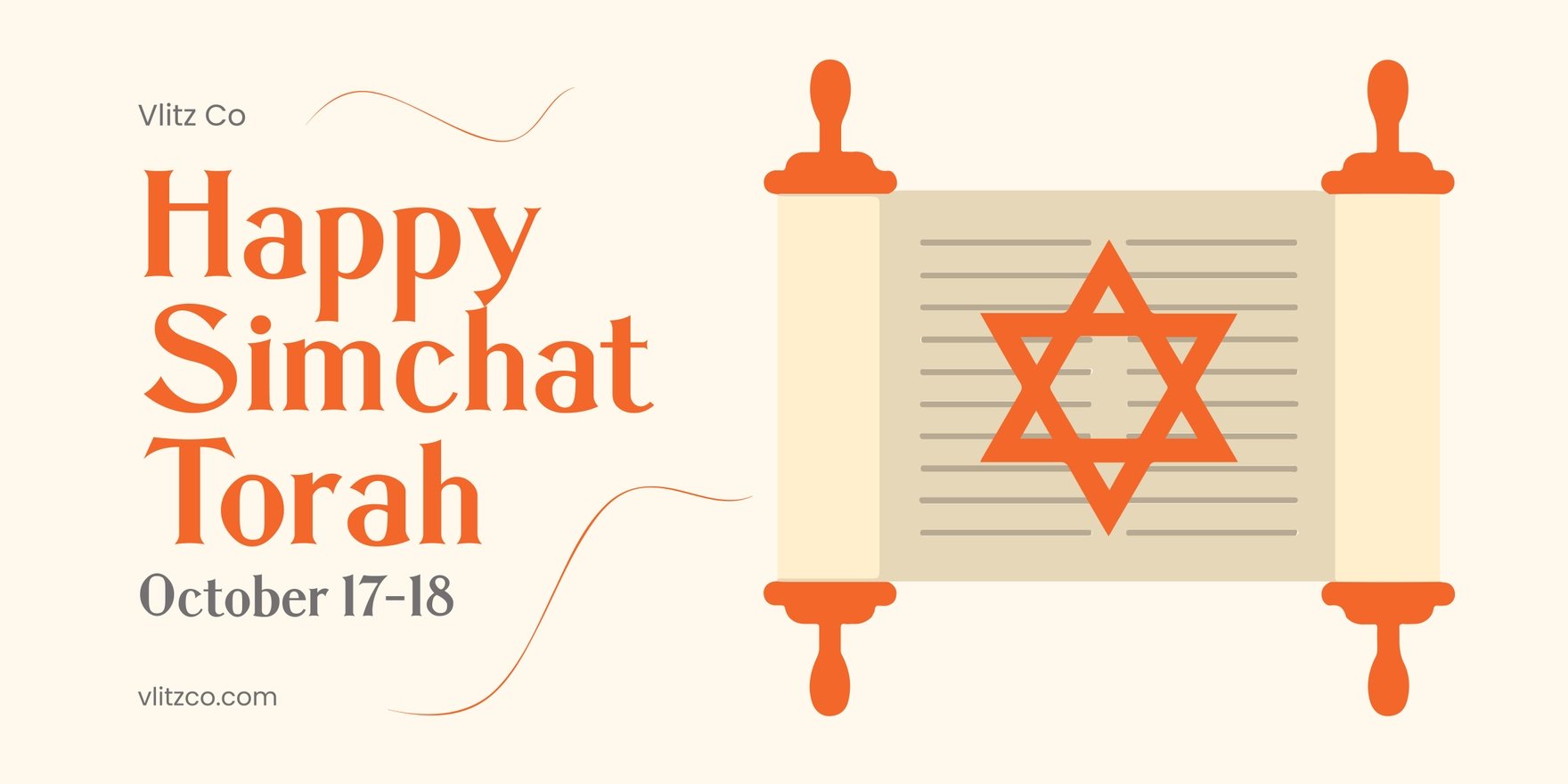 Simchat Torah Banner in Illustrator, PSD, EPS, SVG, JPG, PNG