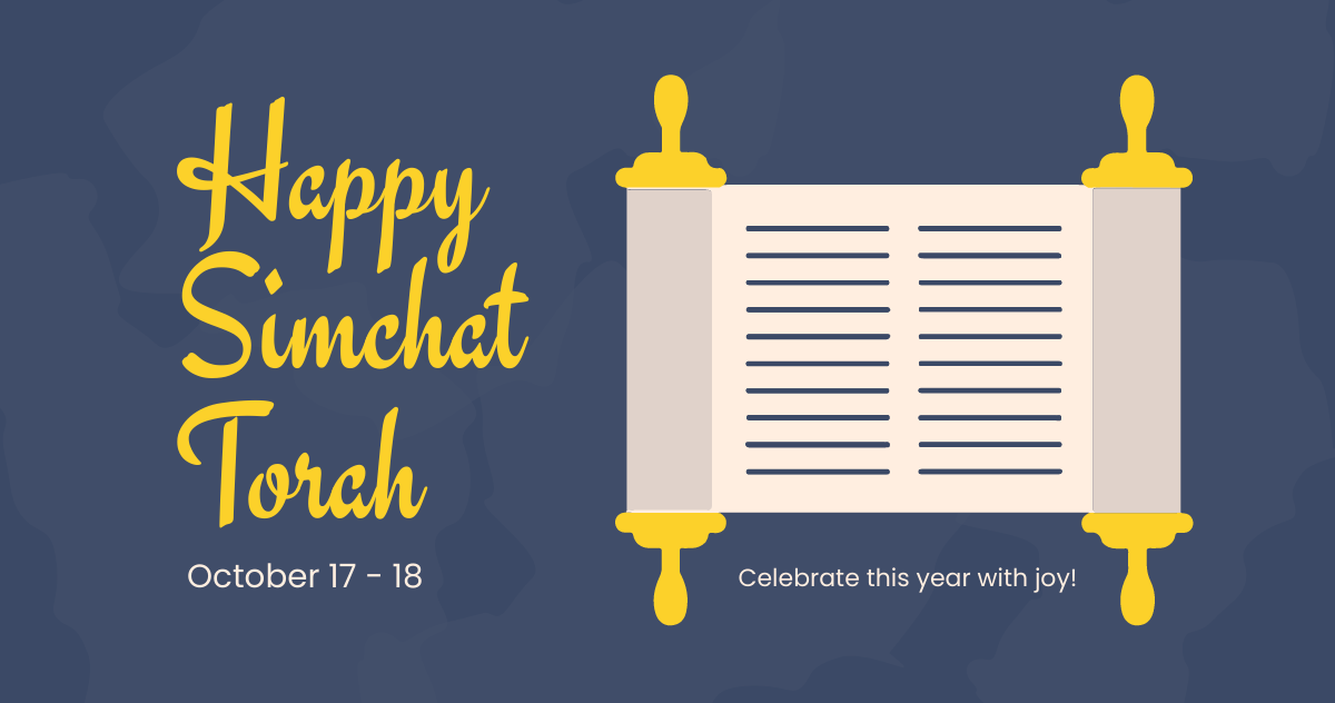 Simchat Torah FB Post Template