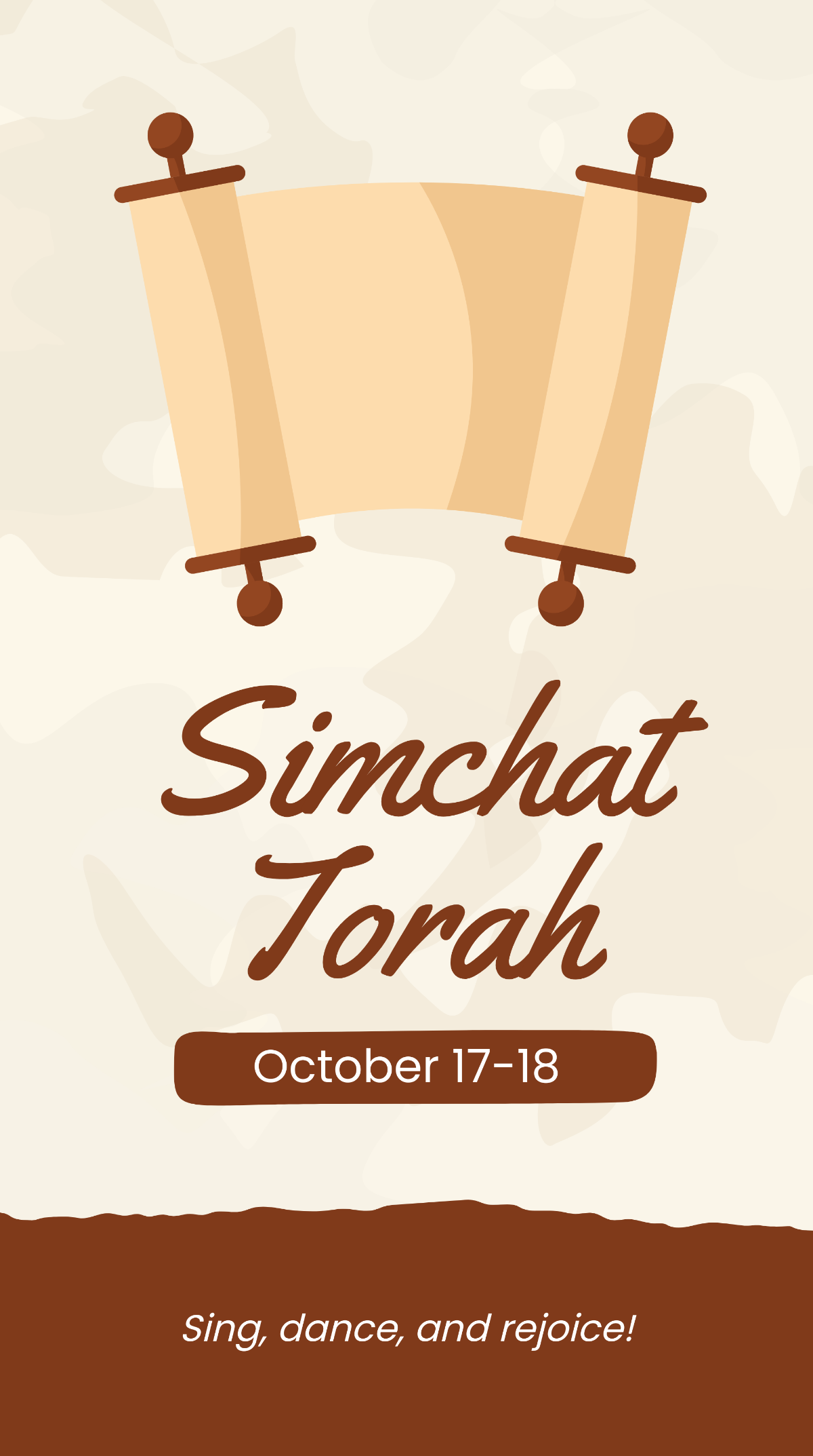 Simchat Torah Whatsapp Post Template