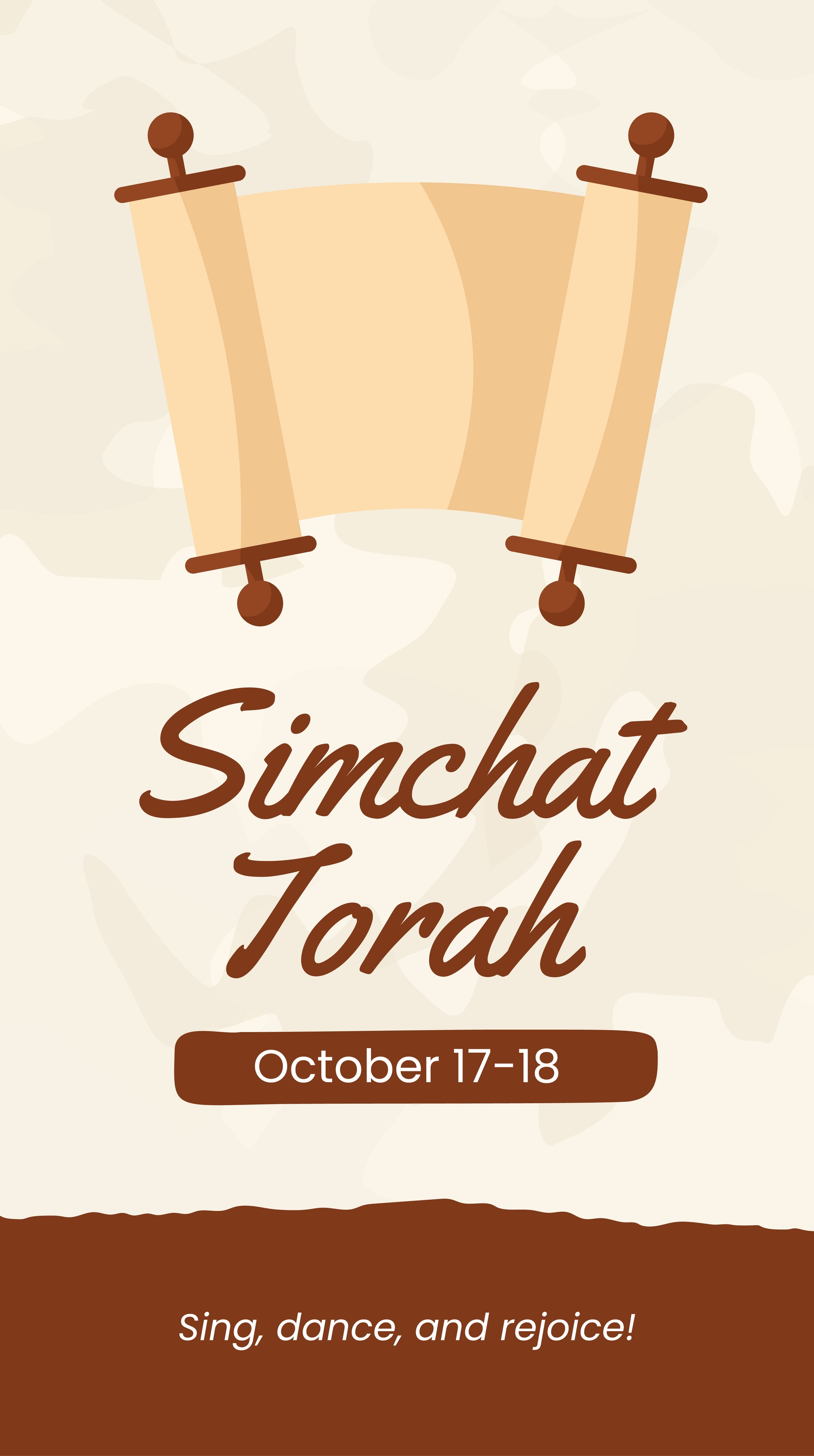 Simchat Torah Whatsapp Post in Illustrator, PSD, EPS, SVG, JPG, PNG