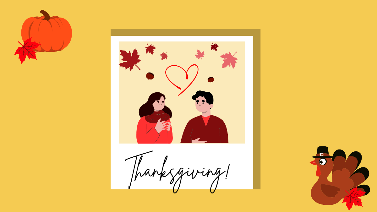 Canadian Thanksgiving Photo Background Template