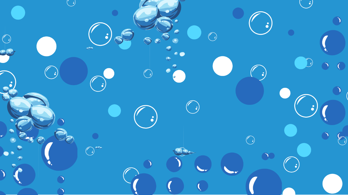 Blue Water Drop Background Template