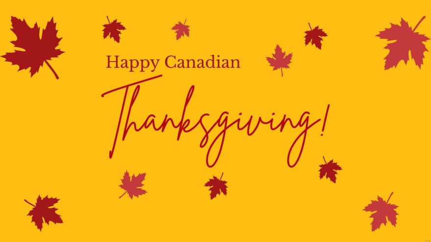 Canadian Thanksgiving Image Background