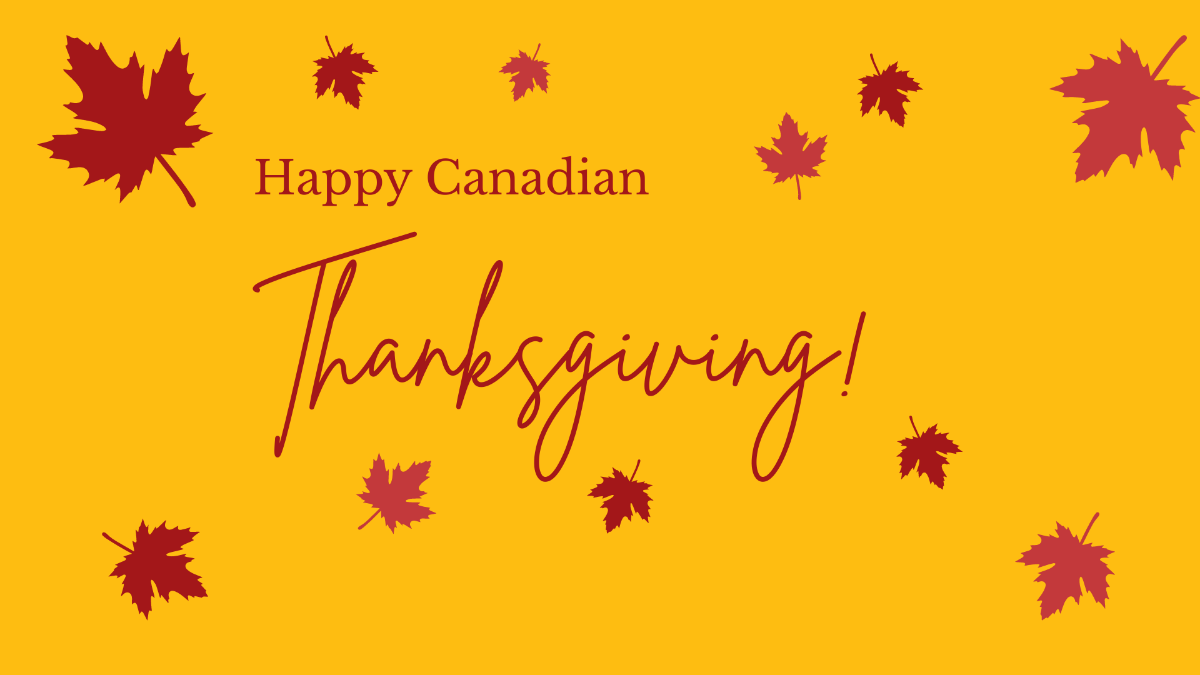 Free Canadian Thanksgiving Image Background Template