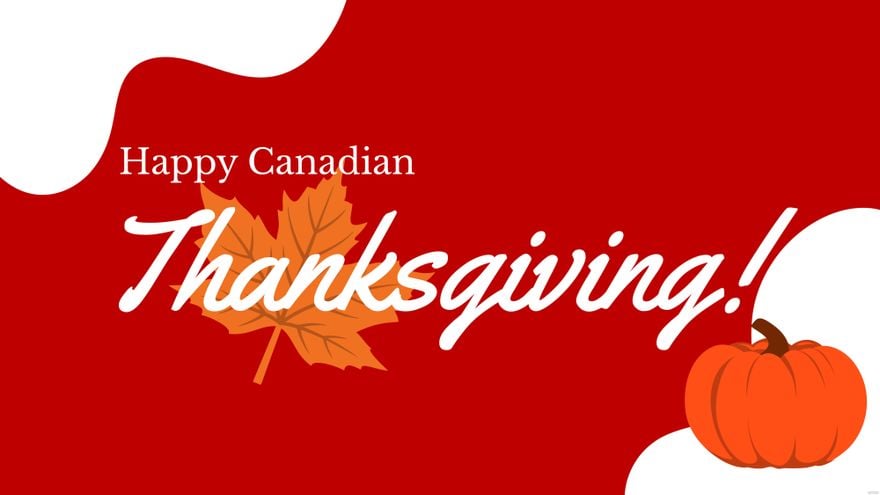 Free Canadian Thanksgiving Design Background