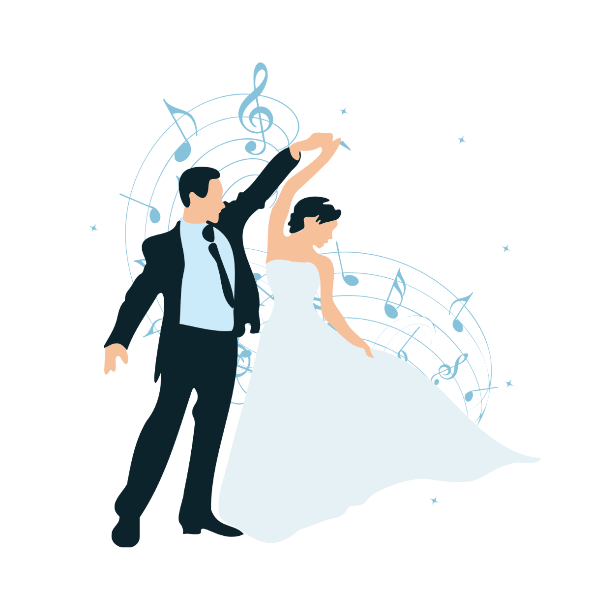 Wedding Music Clipart Template