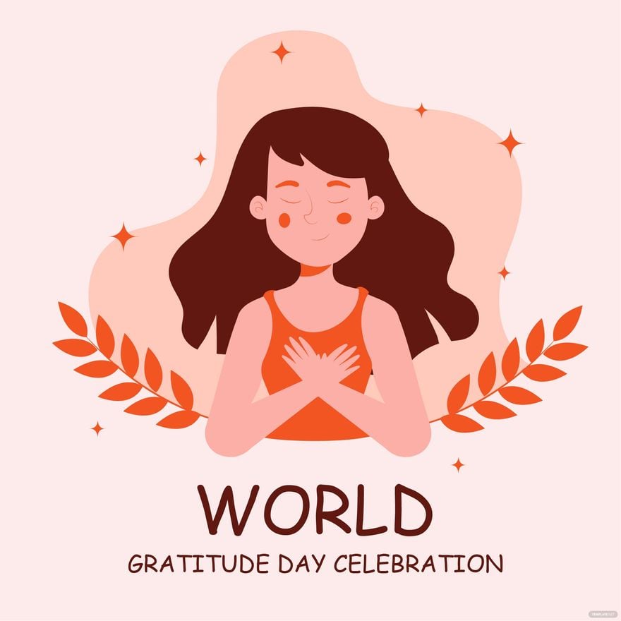 World Gratitude Day Celebration Vector