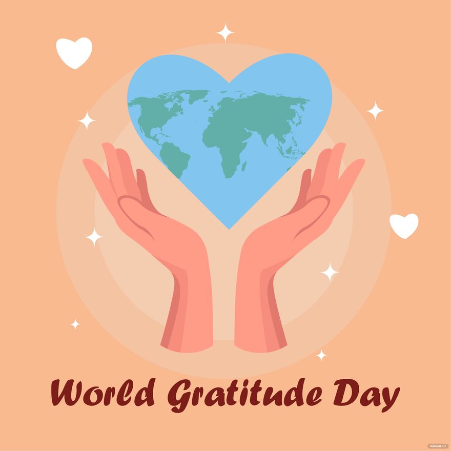 Free World Gratitude Day Illustration