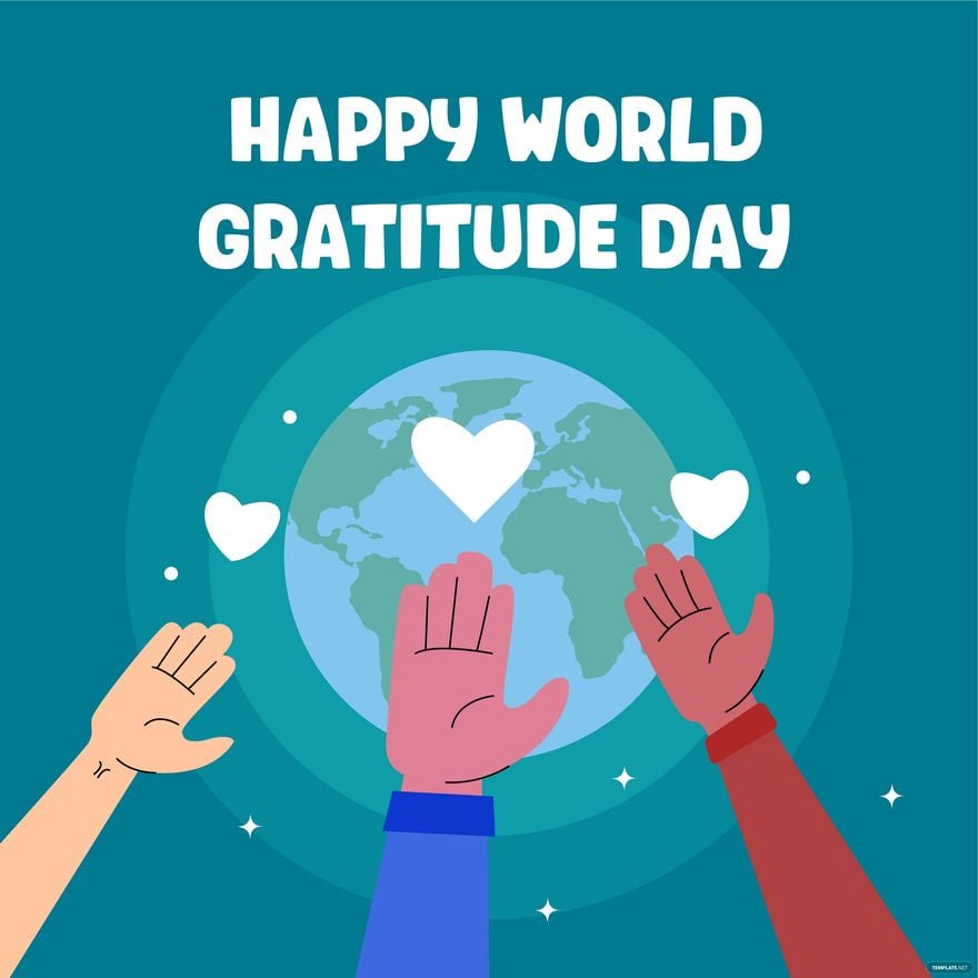 Happy World Gratitude Day Vector