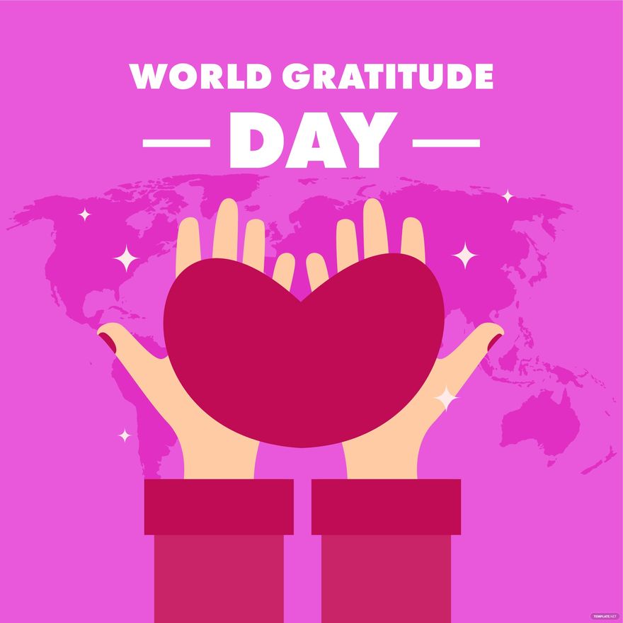 World Gratitude Day Vector in Illustrator, PSD, EPS, SVG, JPG, PNG