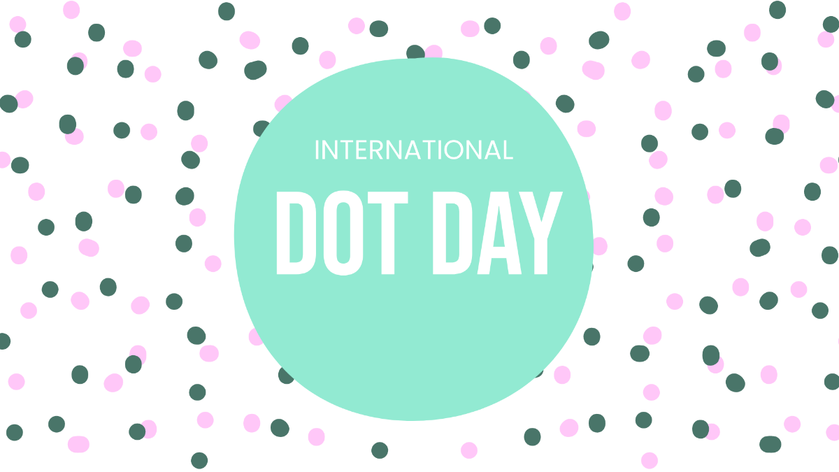 Free International Dot Day Image Background Template