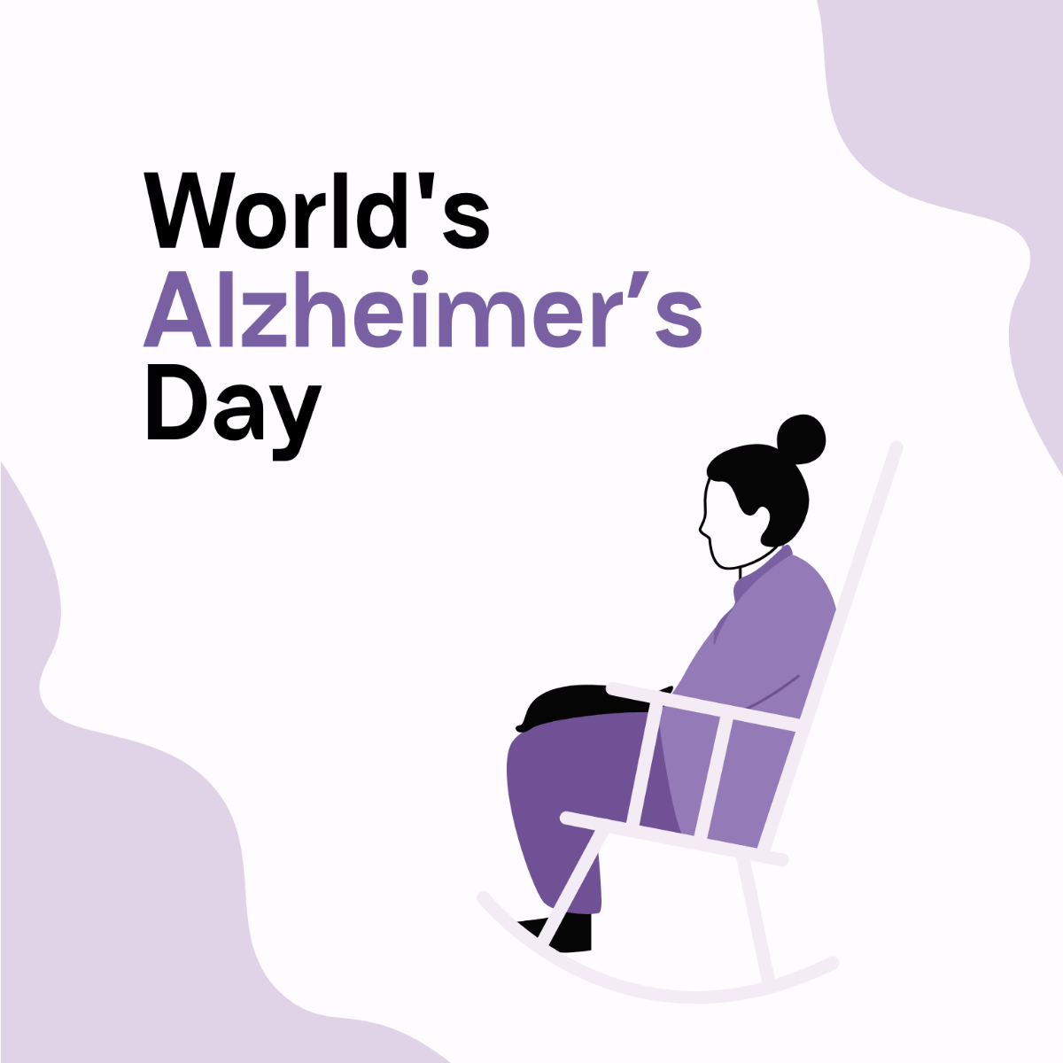 World Alzheimer’s Day Vector Template