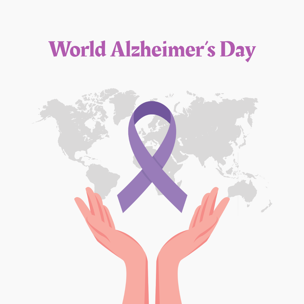 World Alzheimer’s Day Illustration Template