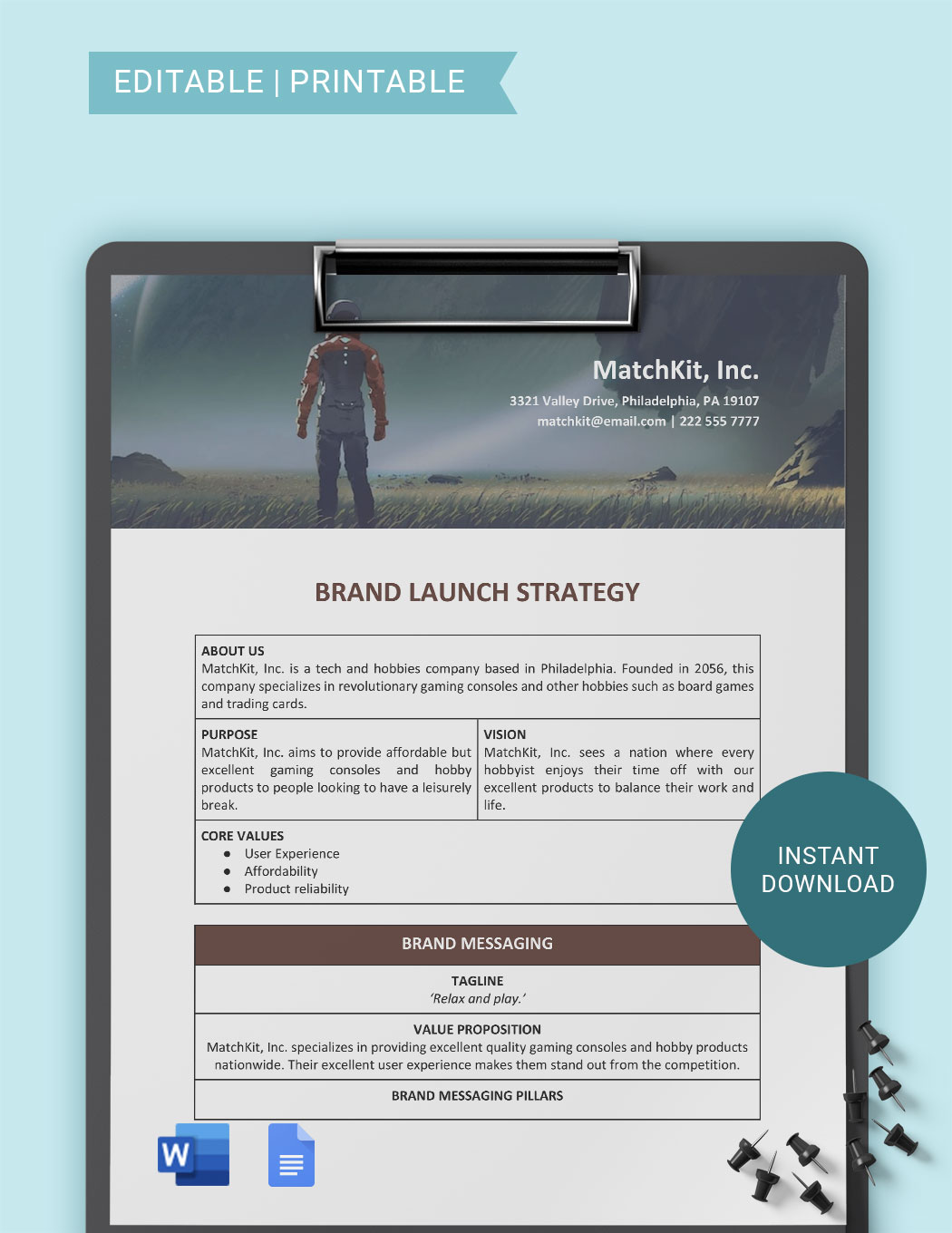 Brand Launch Strategy Template