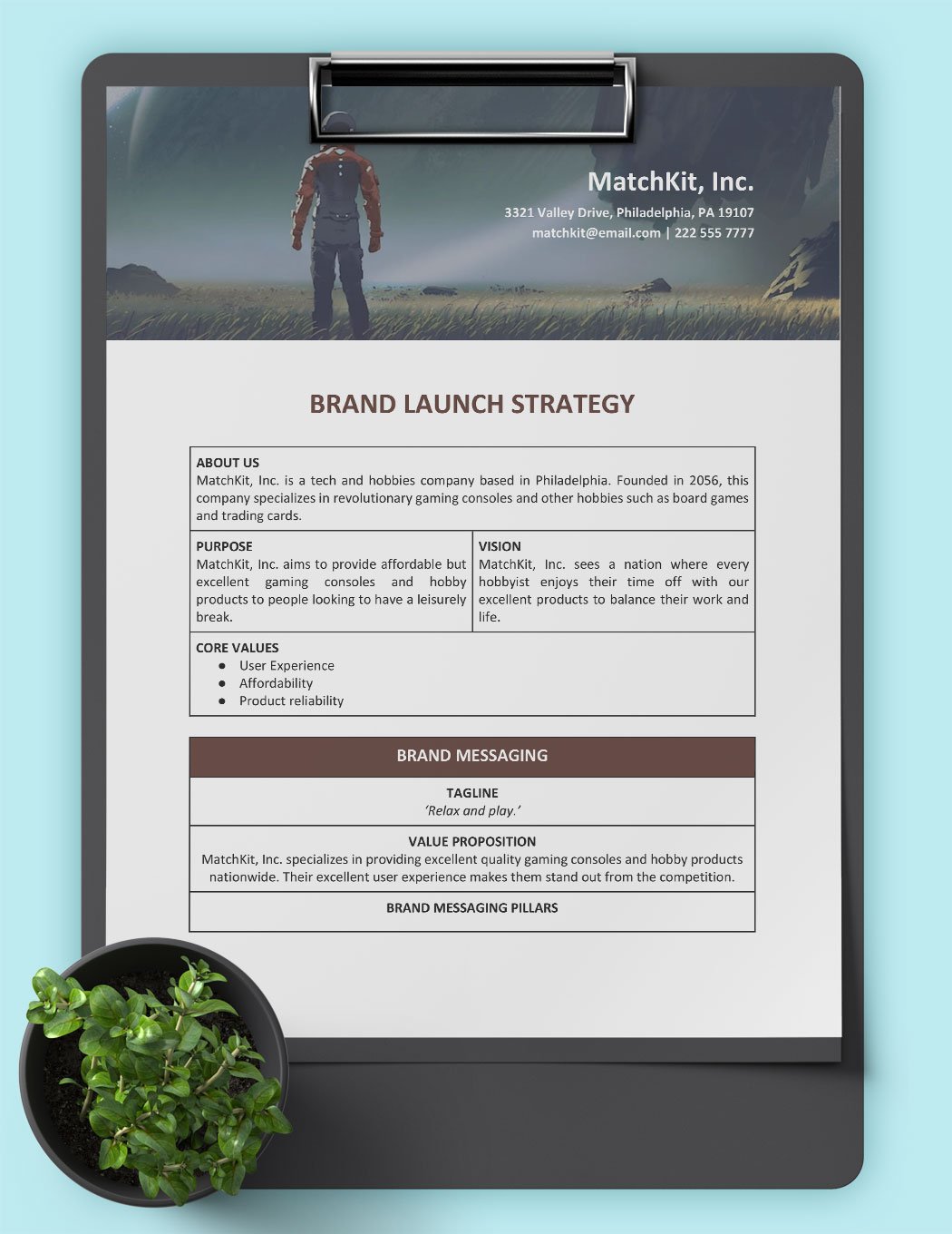 Brand Launch Strategy Template