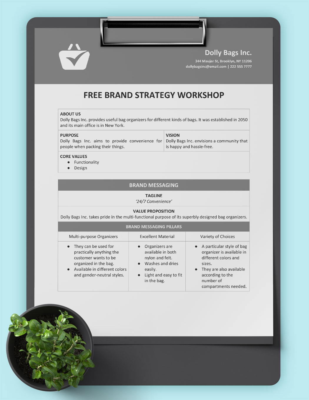 Free Brand Strategy Templates