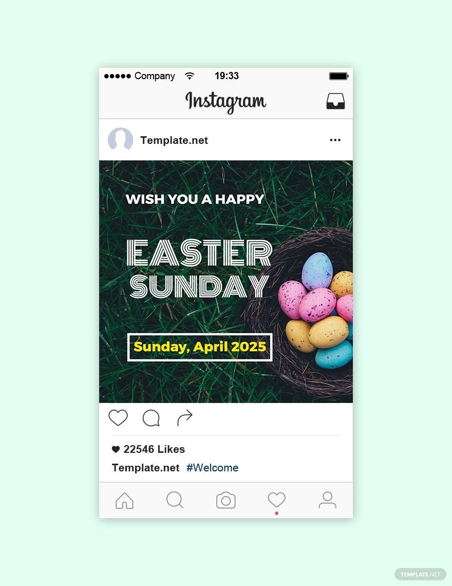 Easter Sunday Instagram Post Template