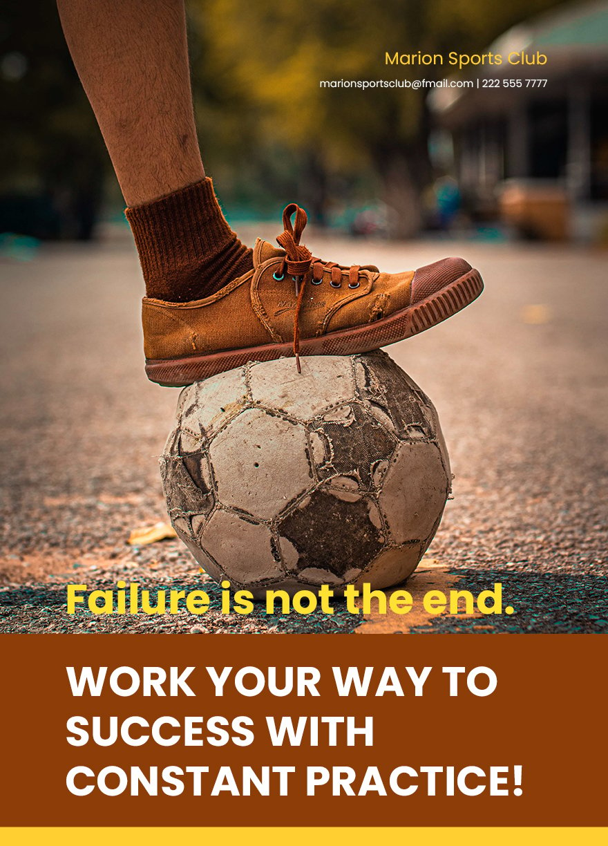 Soccer Motivational Poster