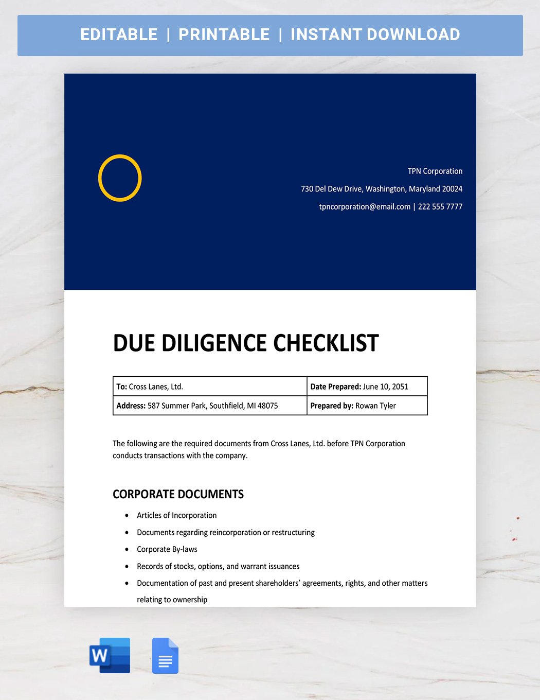 Intuitive Due Diligence 