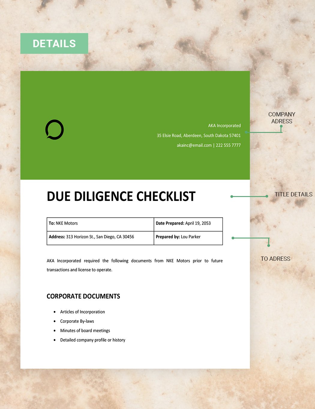 Due Diligence Policy 