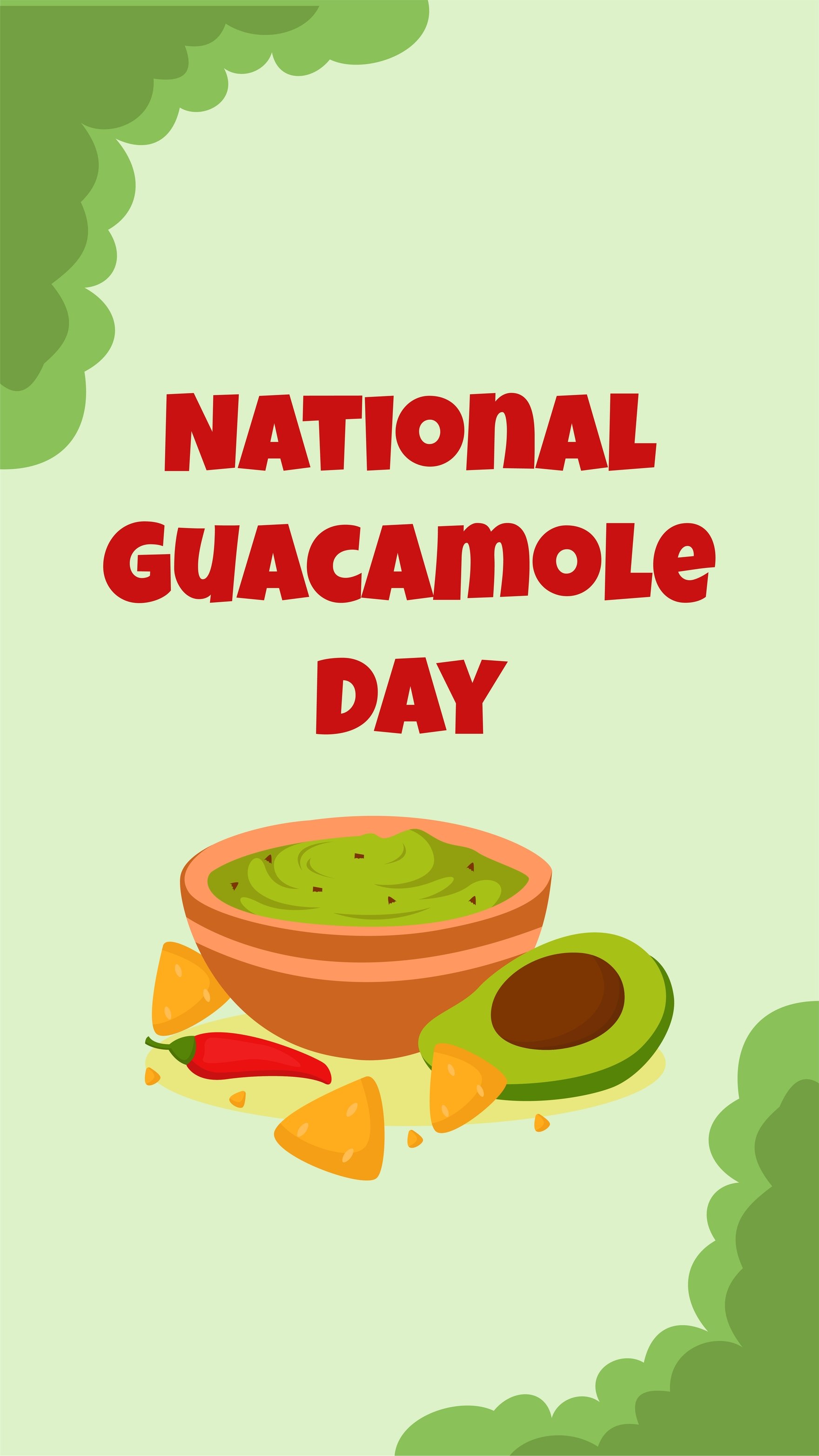 National Guacamole Day iPhone Background