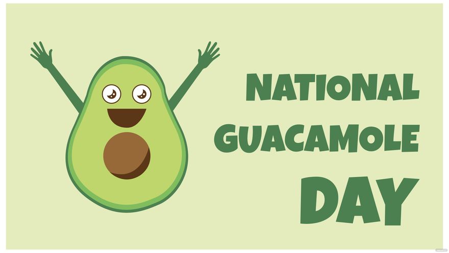 National Guacamole Day Vector Background
