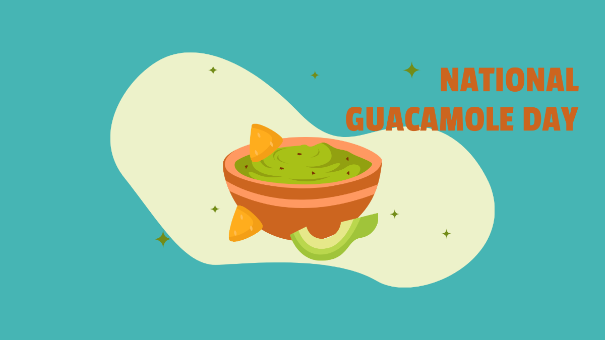 Free National Guacamole Day Image Background Template