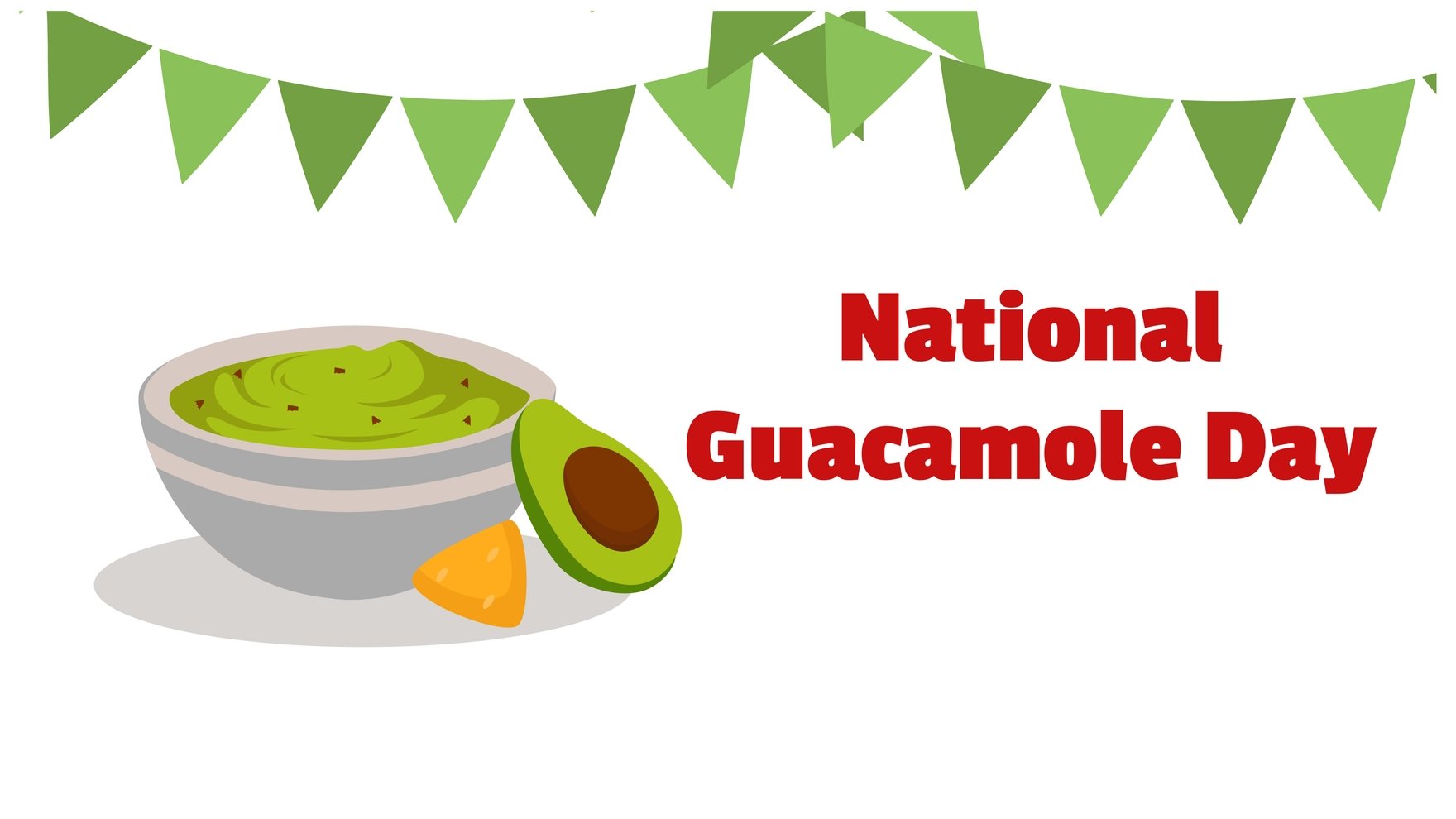 National Guacamole Day Design Background