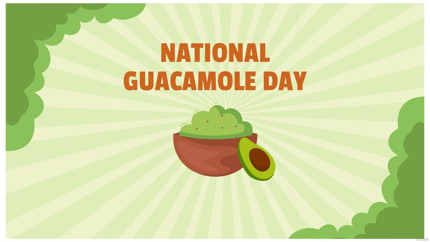 National Guacamole Day Drawing Background