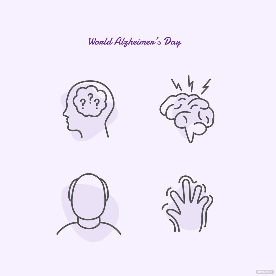 World Alzheimer’s Day Clipart Vector