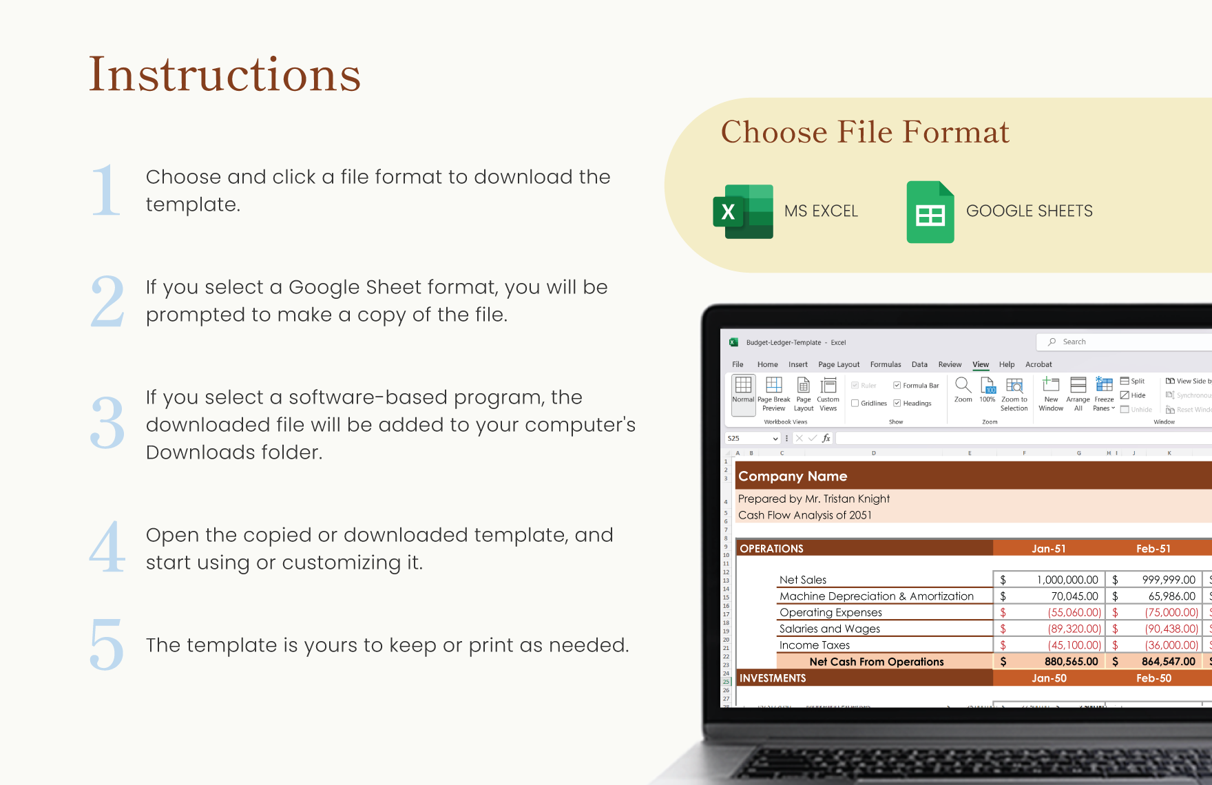 12-Month Cash Flow Forecast Template - Download In Word, Google Docs ...