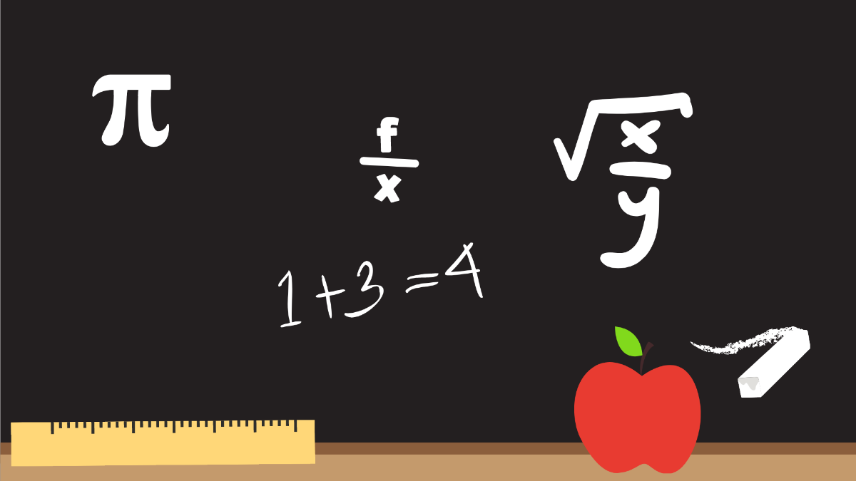 Math Chalkboard Background Template