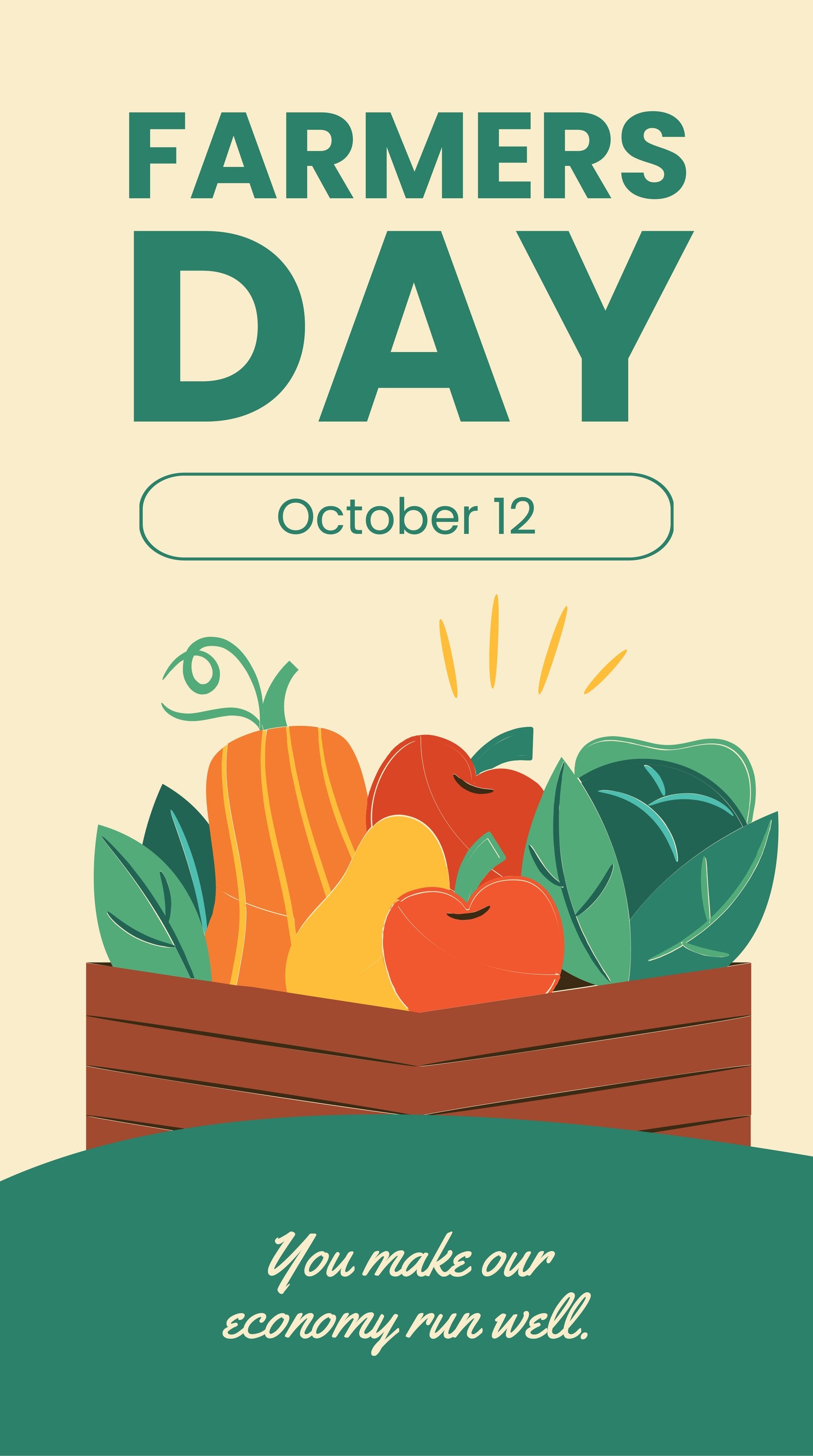 Farmers Day Whatsapp Post in Illustrator, PSD, EPS, SVG, JPG, PNG