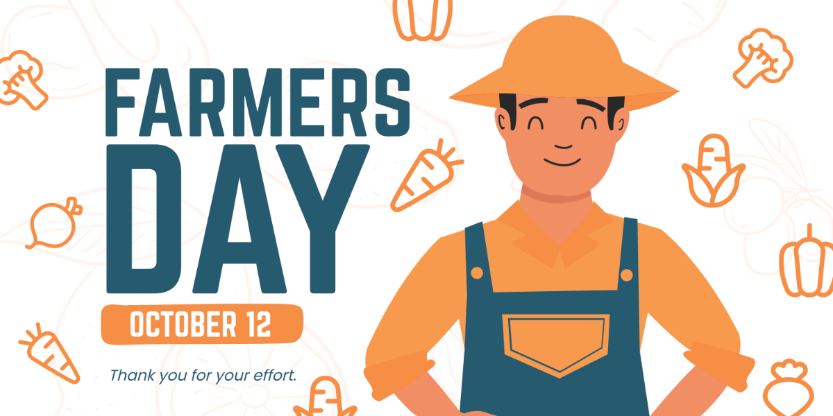 Free Farmers Day FB Post Template