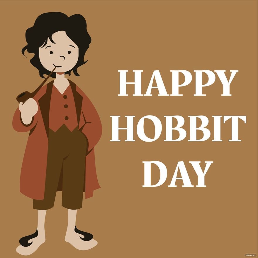 FREE Hobbit Day Vector Image Download in Illustrator, EPS