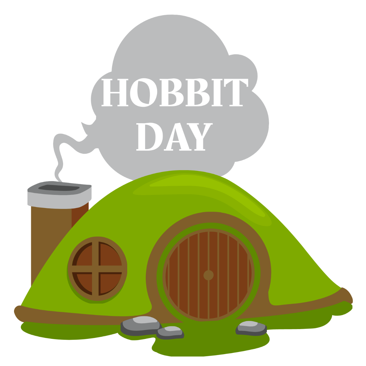 Hobbit Day Illustration Template