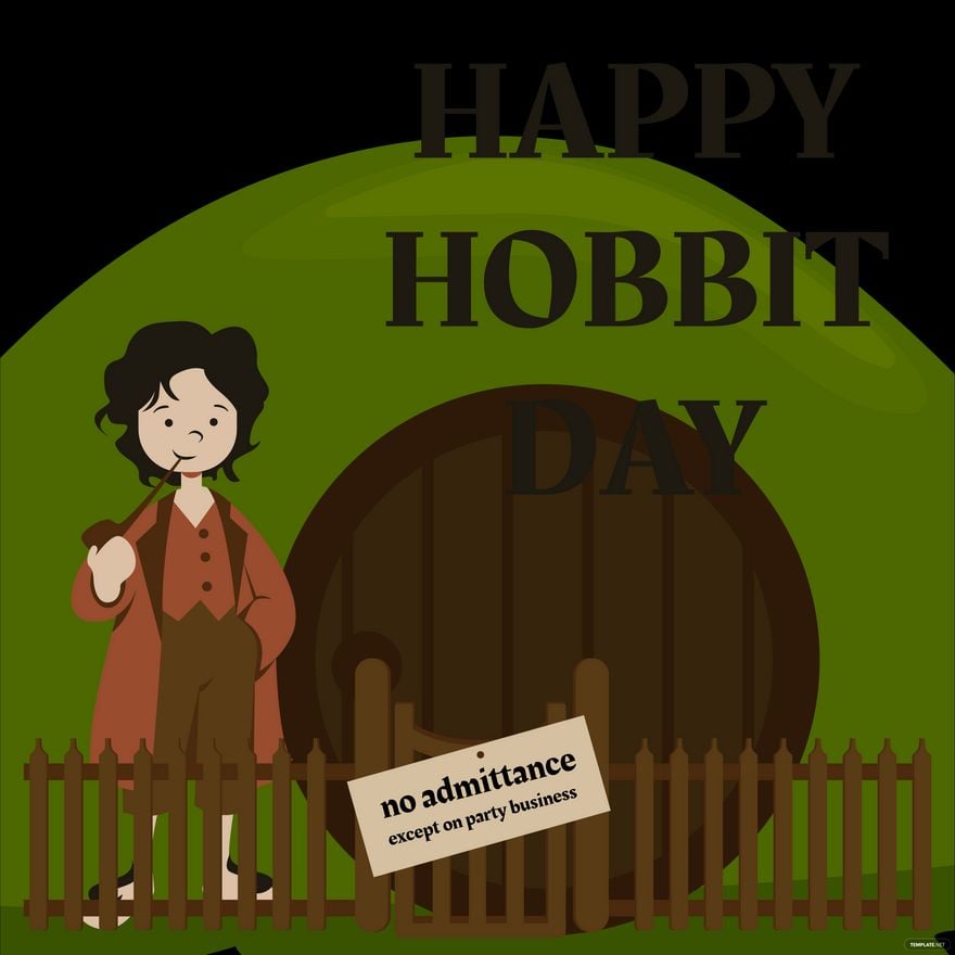 Hobbit Day Celebration Vector
