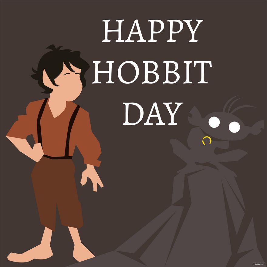 Hobbit Day Clipart Vector