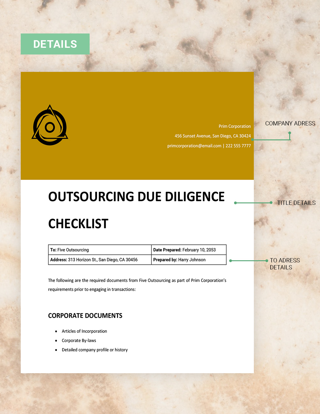 Outsourcing Due Diligence 