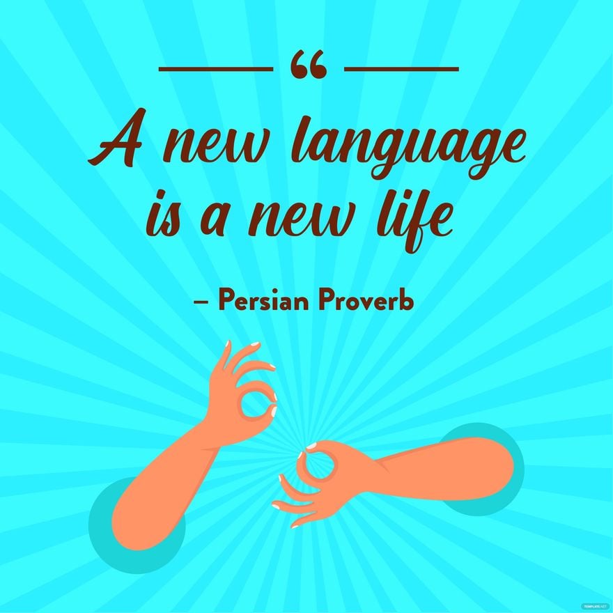 International Day of Sign Languages Quote Vector