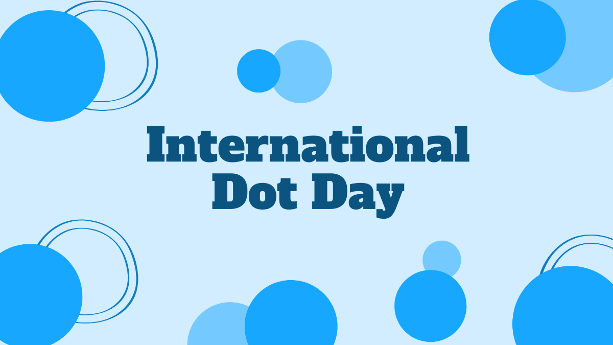 International Dot Day Drawing Background Template