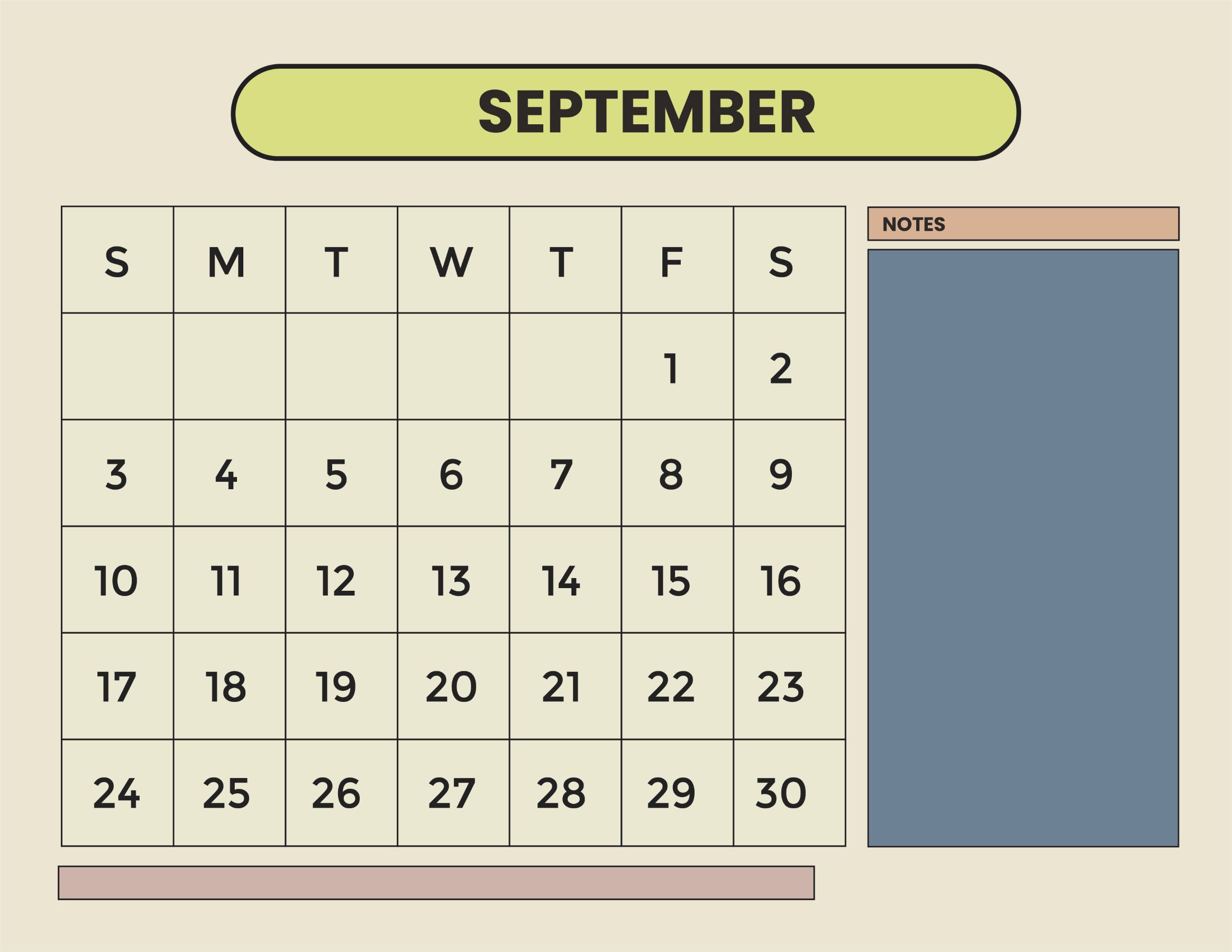 Free Simple Year 2023 Calendar Template to Edit Online