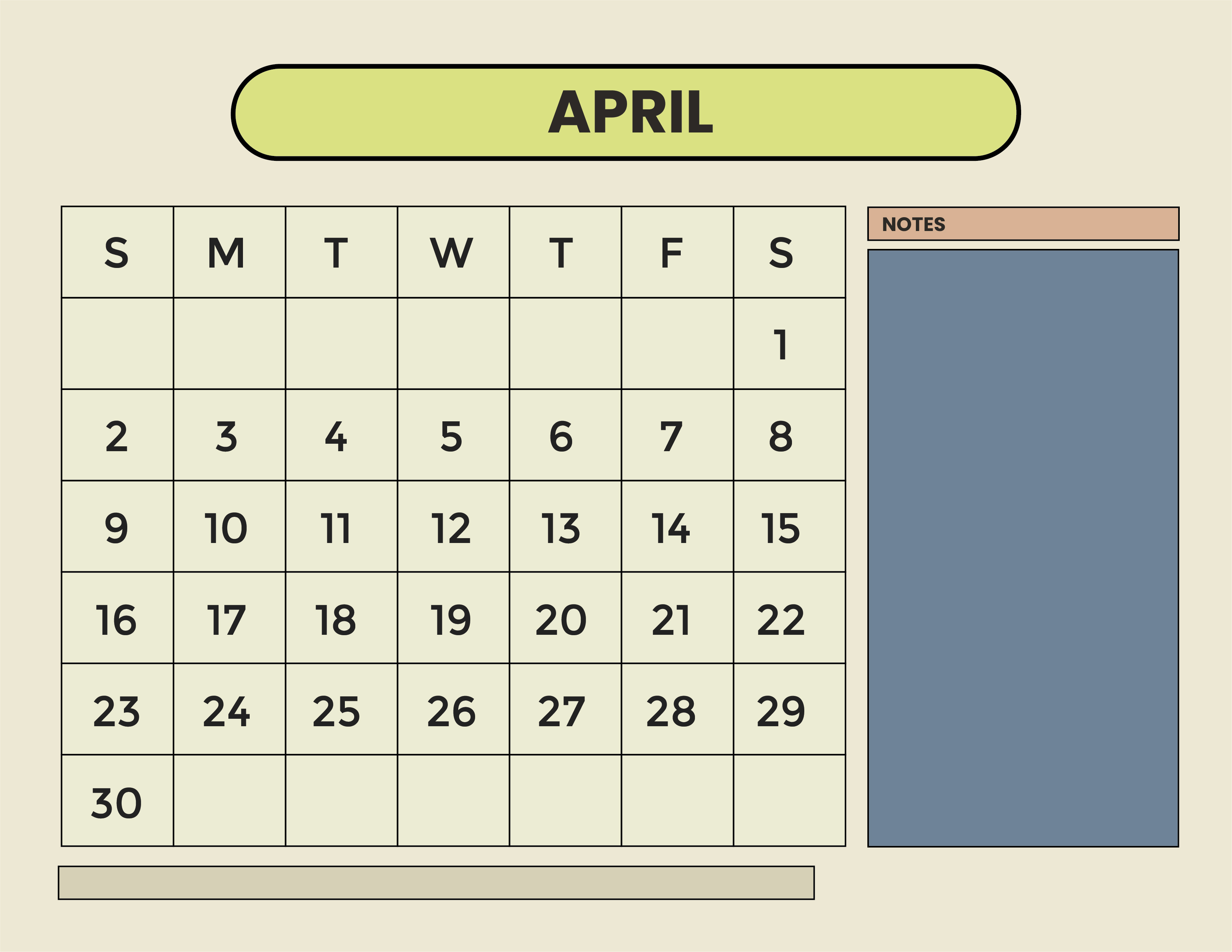 Free Simple Year 2023 Calendar Template to Edit Online