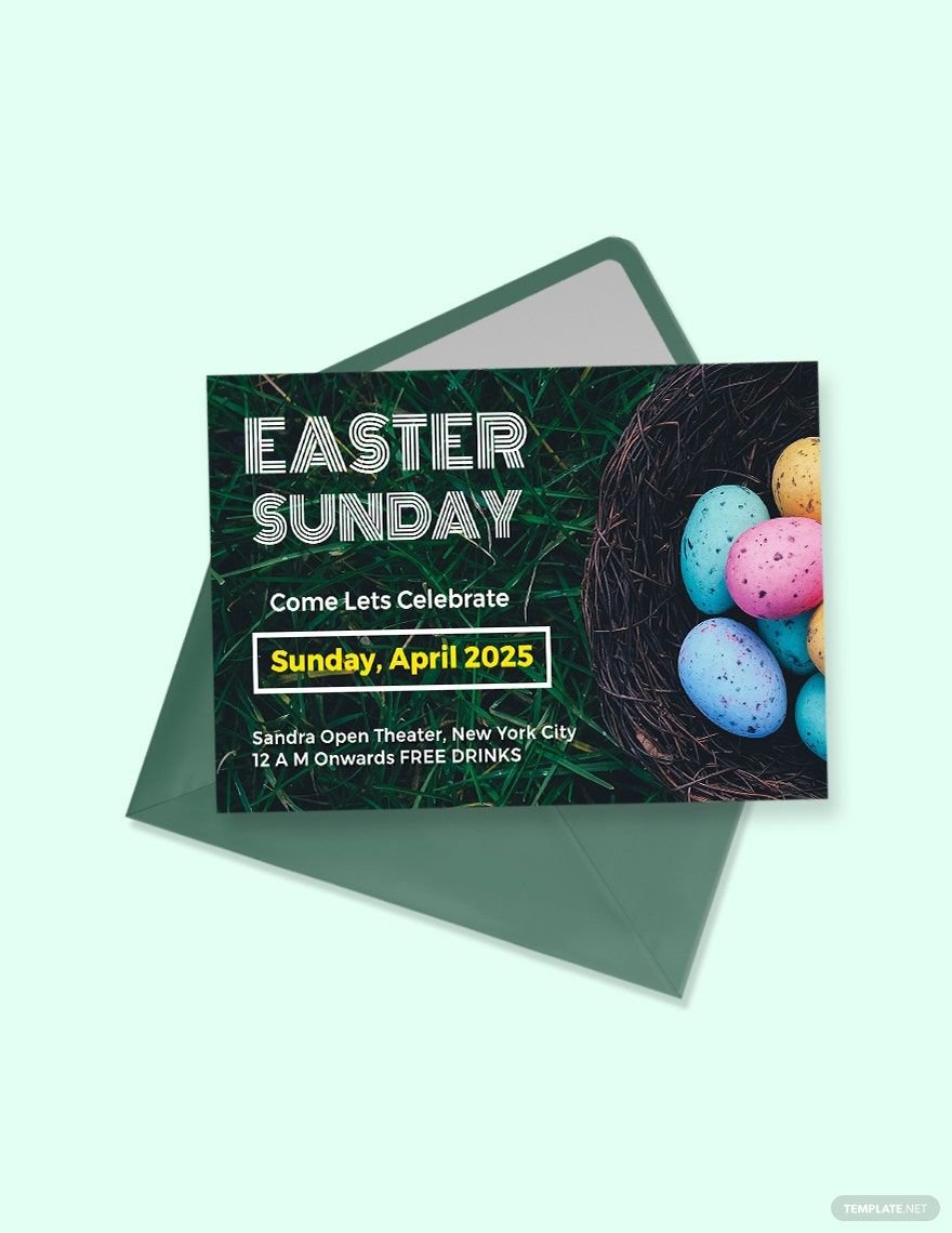 Free Easter Sunday Invitation Template