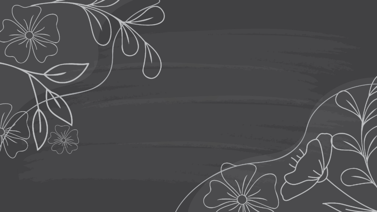 Free Floral Chalkboard Background Template